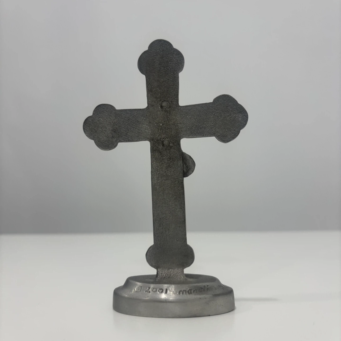 Vintage Pewter Holy Communion Cross - photo 4