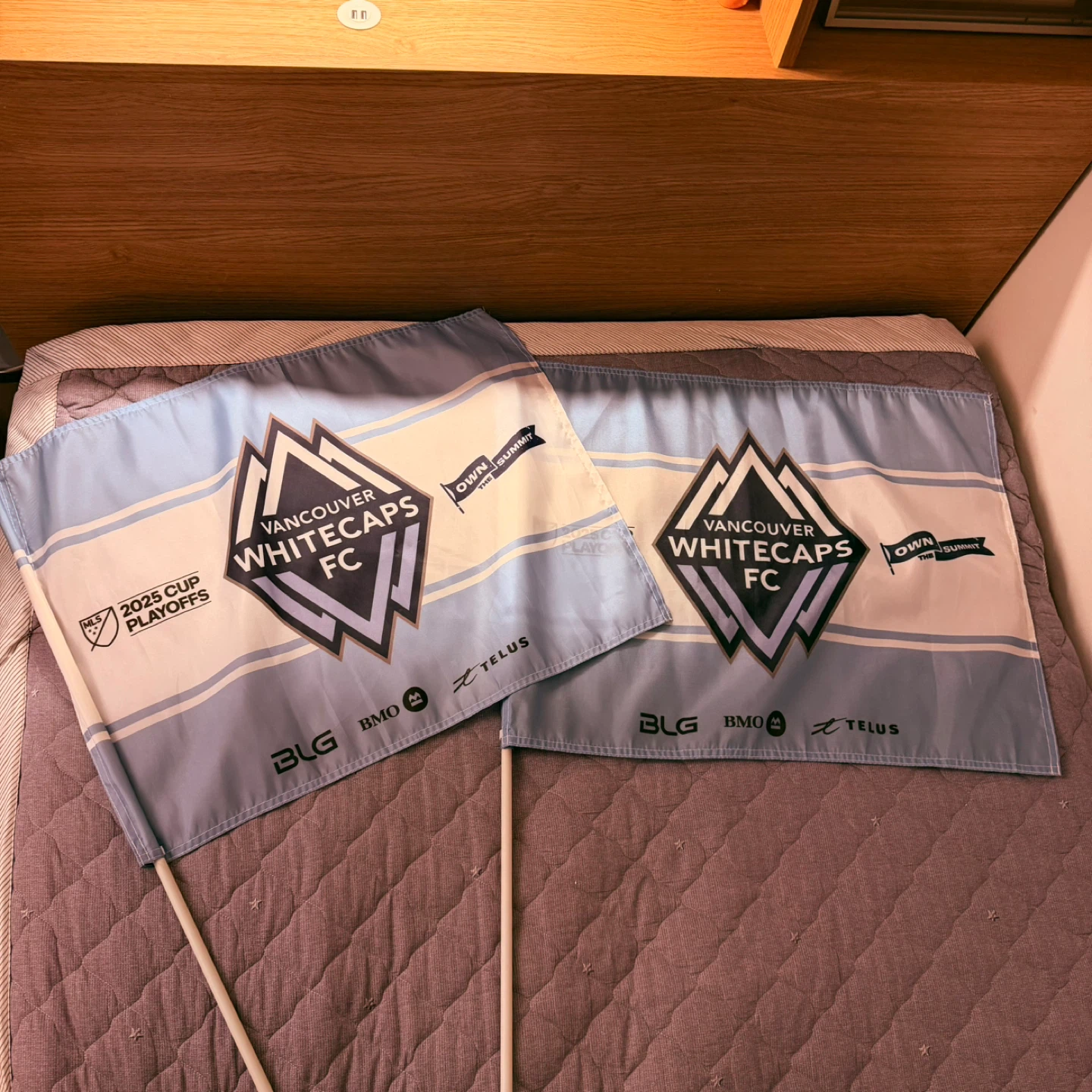 Whitecaps FC 2025 Cup Playoffs Flags (Set of 2)