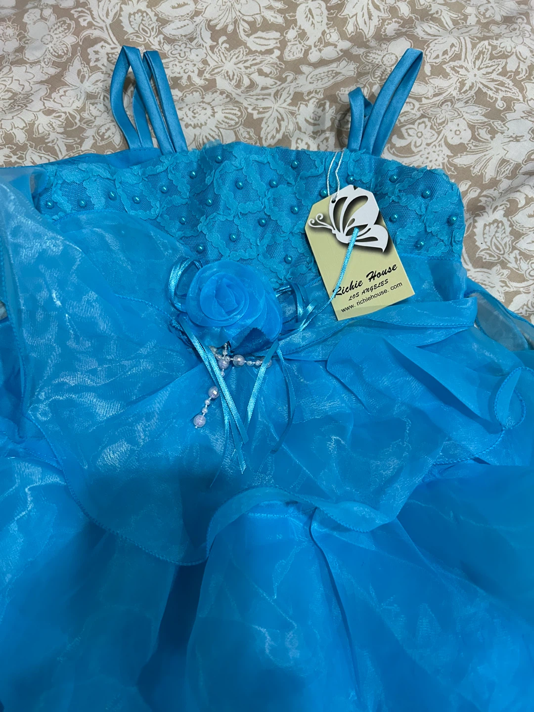 Richie House Blue Organza Dress - photo 2
