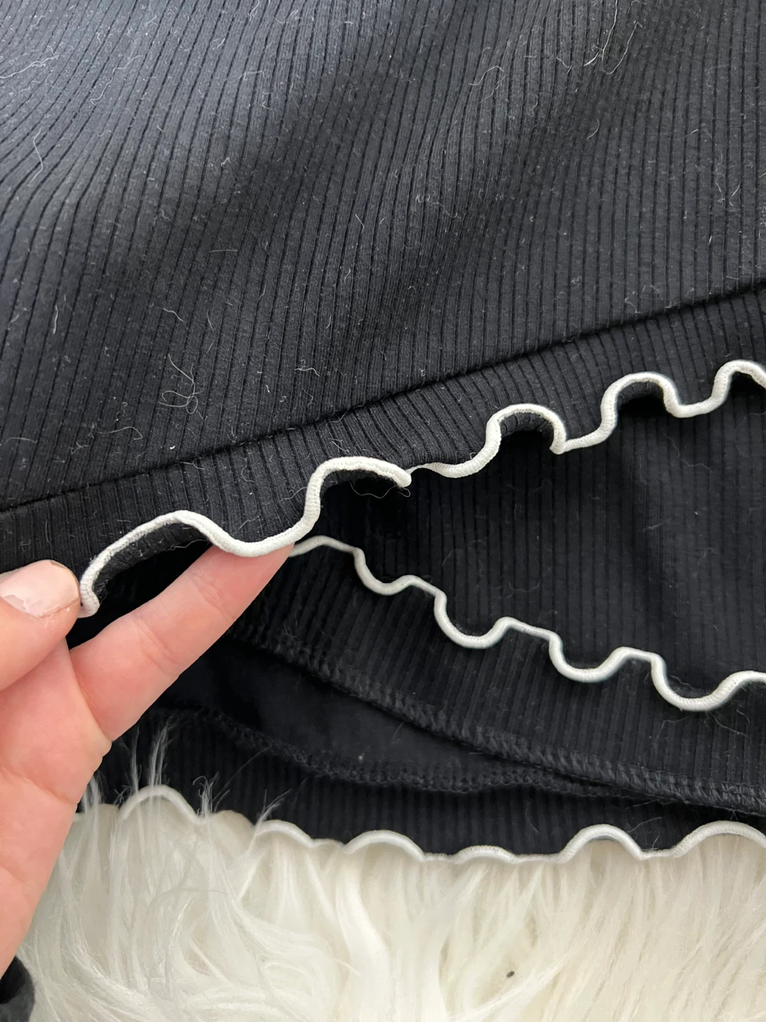 Sunday Best Black Ruffle Skirt XXS - photo 3