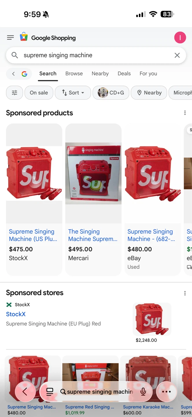 Supreme x Singing Machine Karaoke Machine - photo 2