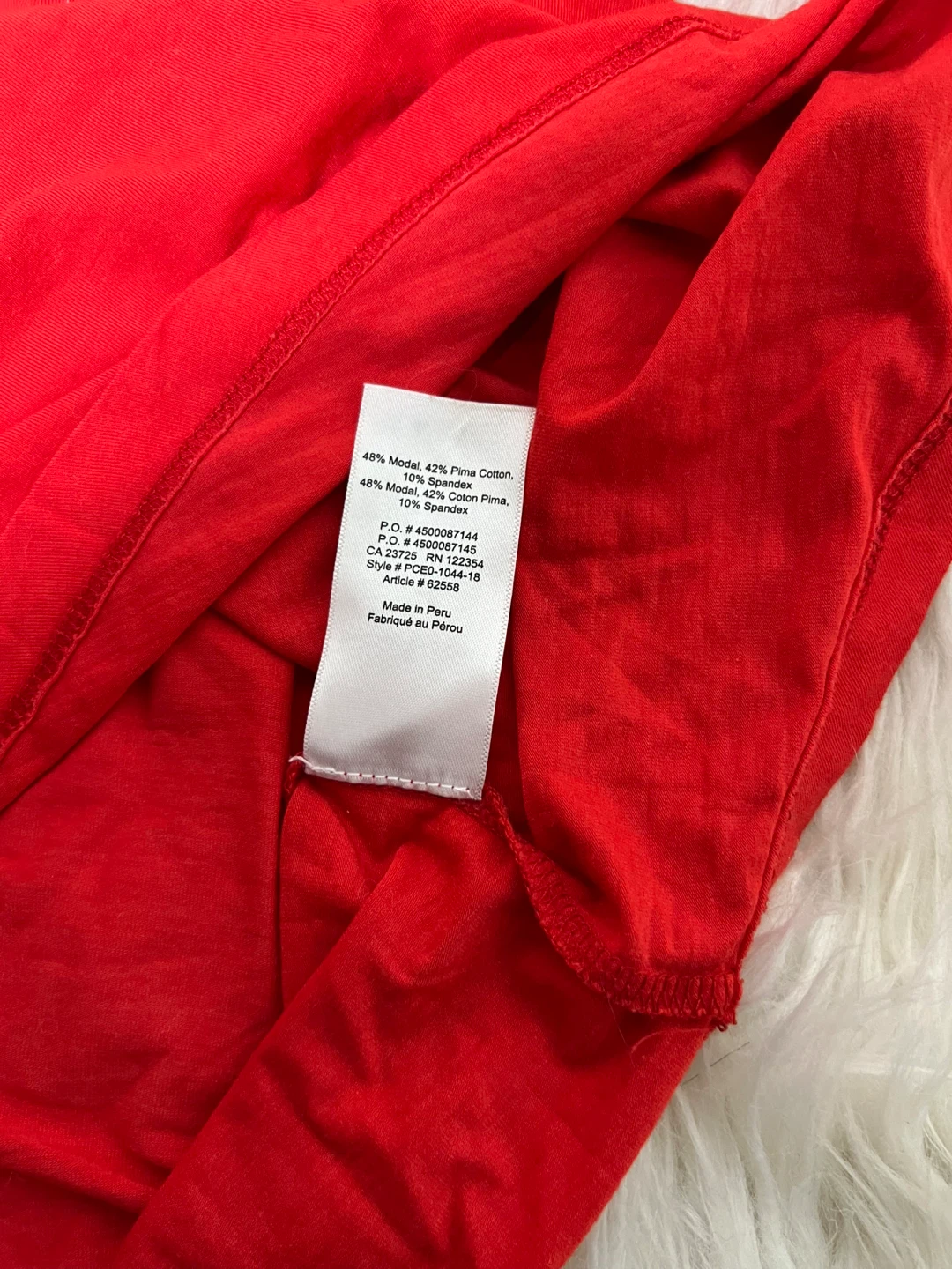 The Group Babaton Red V-Neck T-Shirt XXS - photo 3