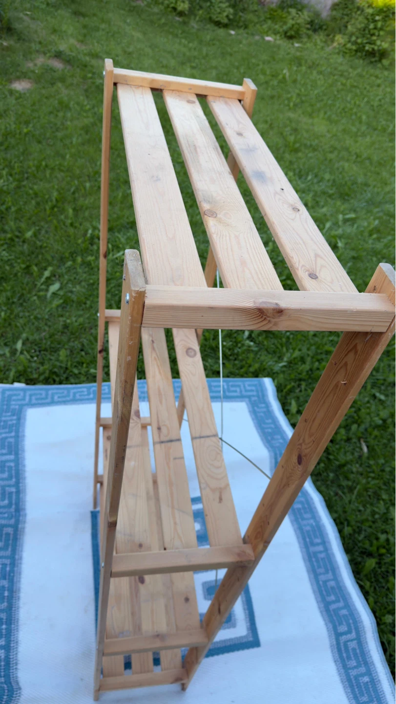 Wooden Tiered Shelf Unit - photo 5