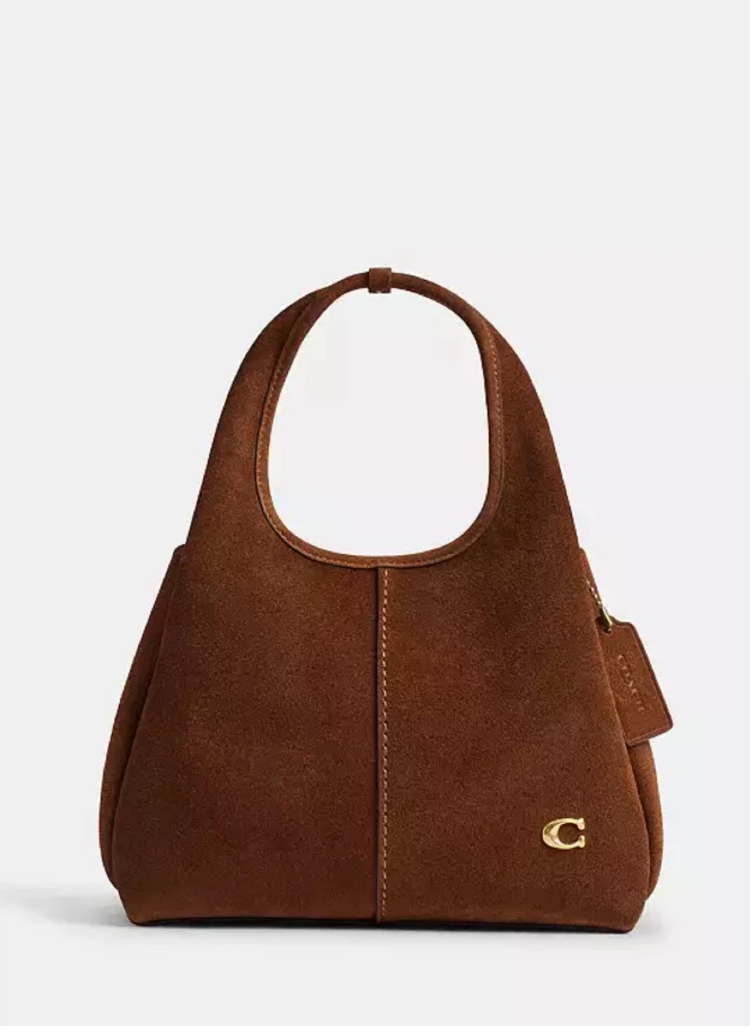 Coach Shoulder Bag - Brown Suede - photo 2
