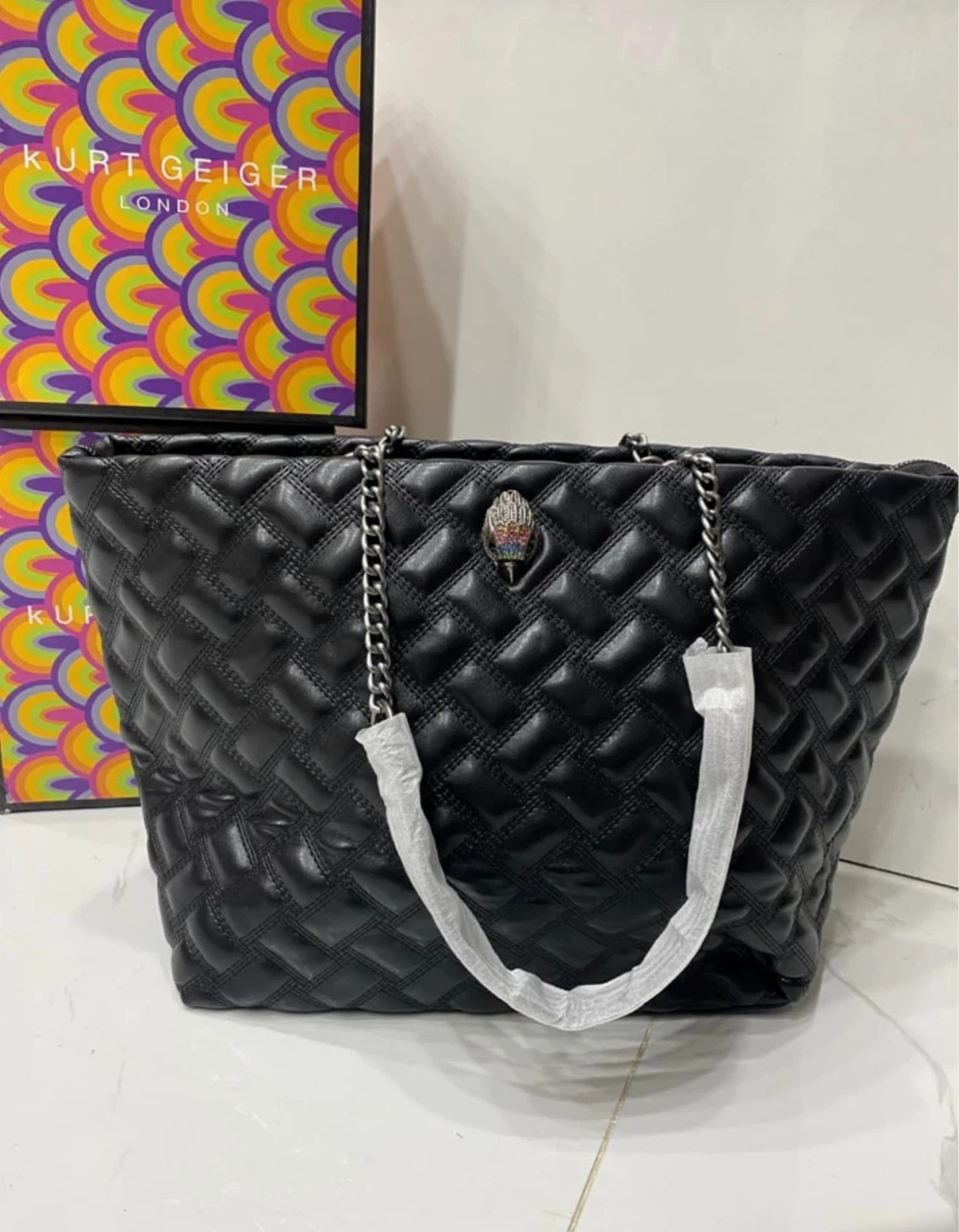 Kurt Geiger London Quilted Tote Bag
