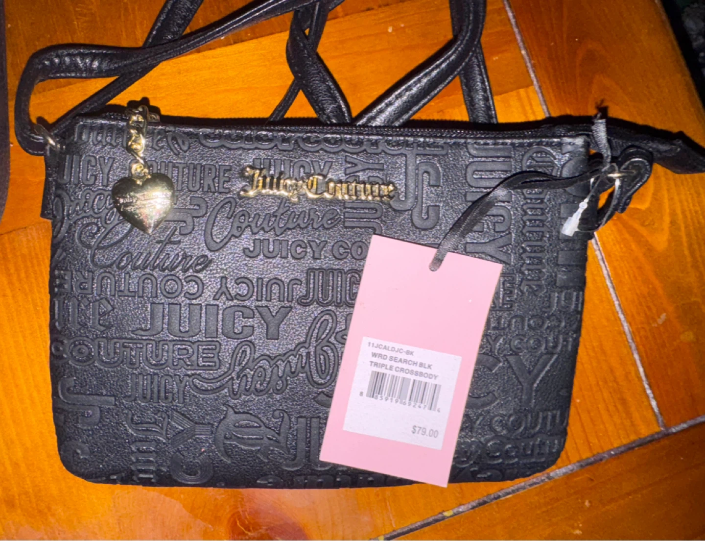Juicy Couture Black Triple Crossbody Bag
