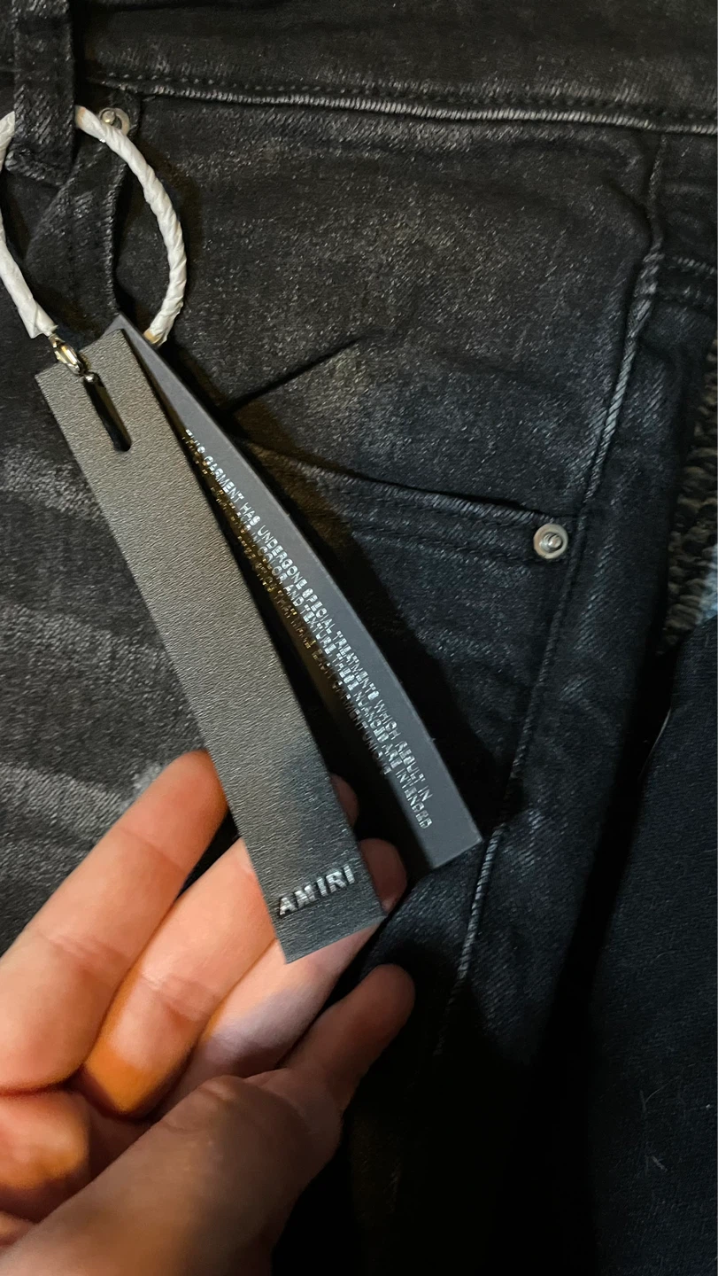 AMIRI Black Distressed Jeans - photo 5