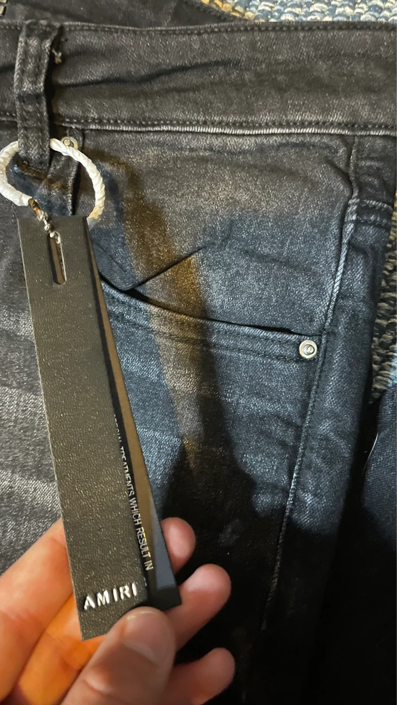 AMIRI Black Distressed Jeans - photo 4