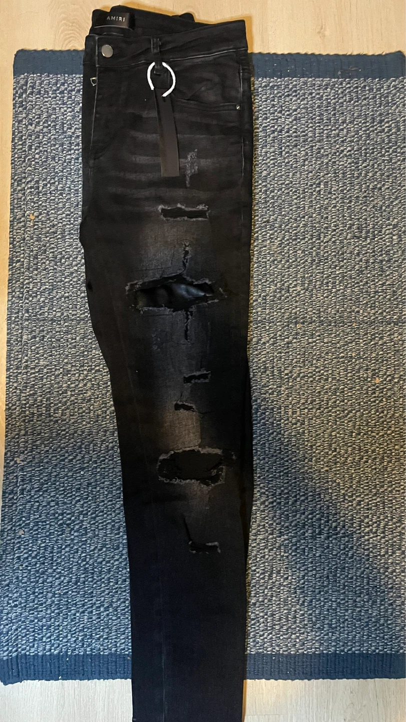 AMIRI Black Distressed Jeans - photo 2
