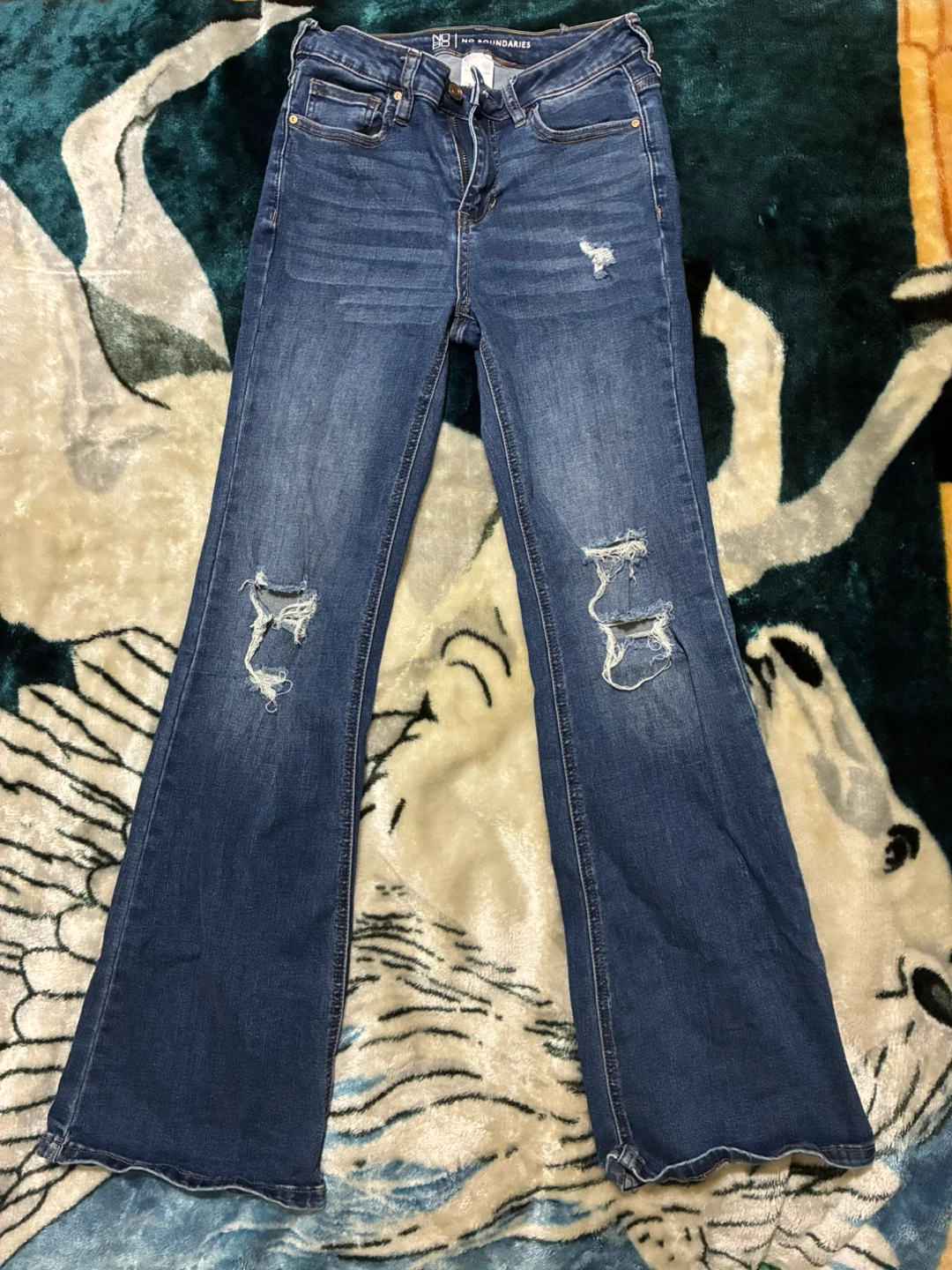 NO BOUNDARIES Women's Bootcut Jeans Size 5