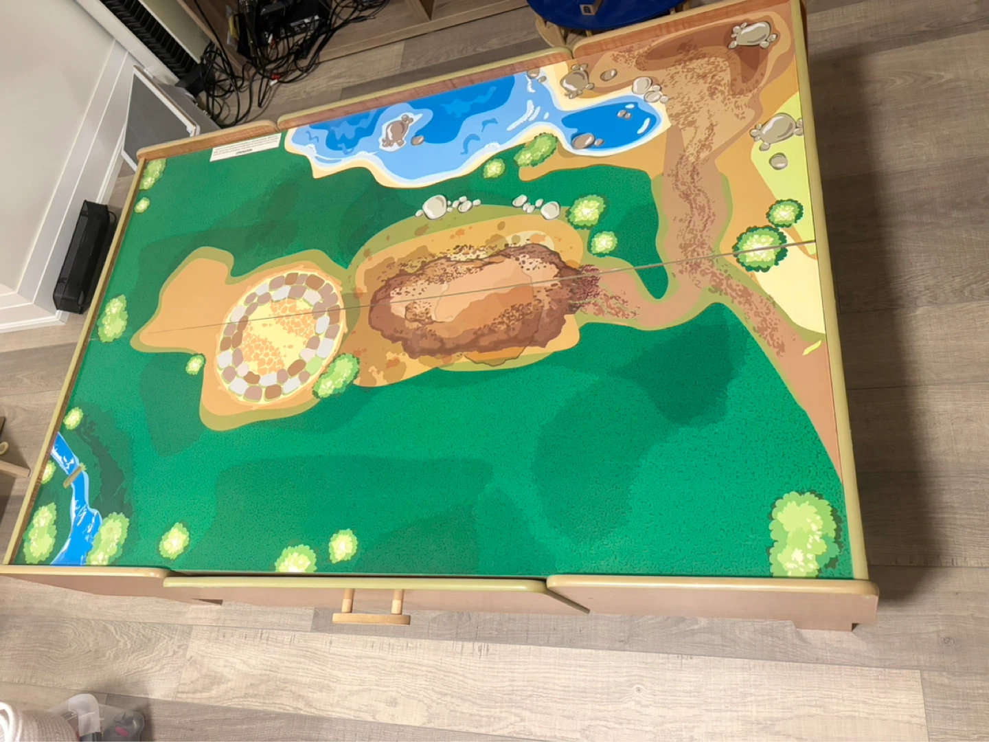 Imagination kids wooden train table - photo 3