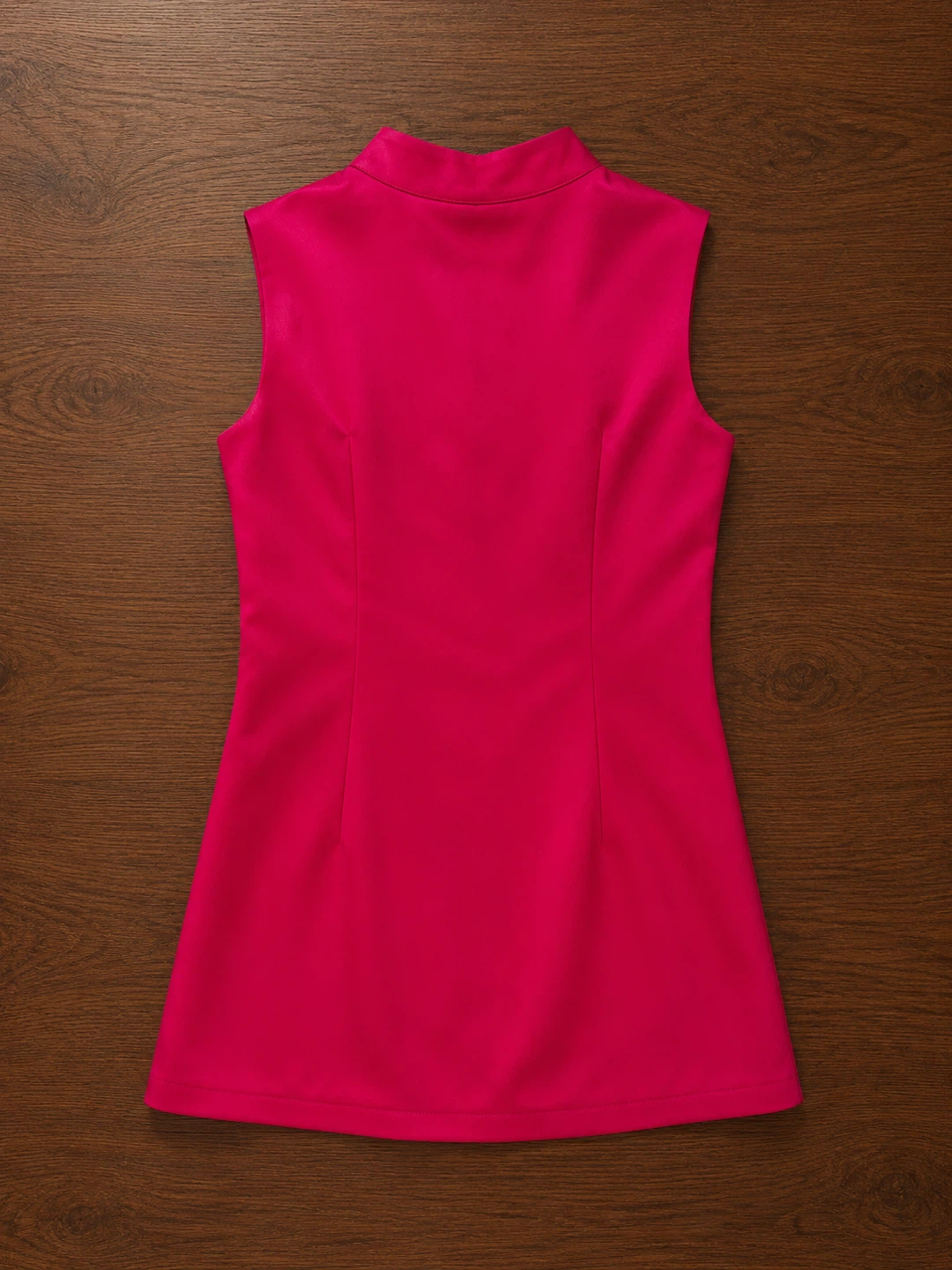 Pink Sleeveless Embroidered Cheongsam Dress - photo 2