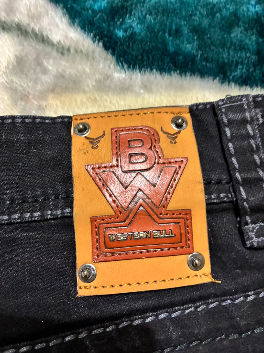 Western Bull Straight Fit Jeans Black W34 L32 - photo 4