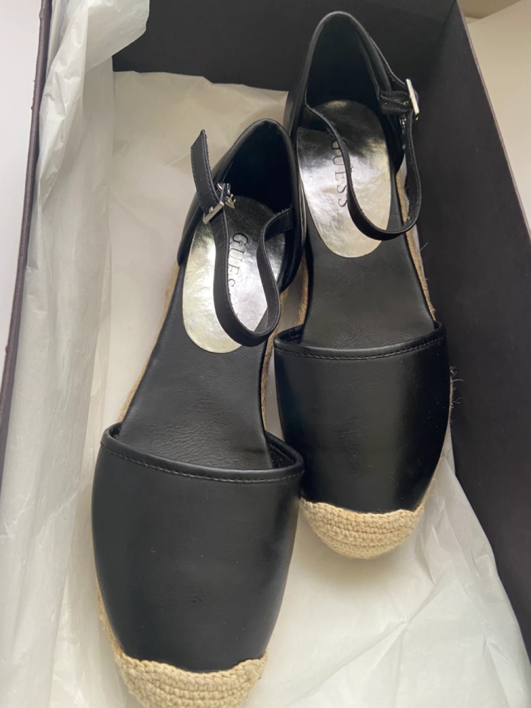 Guess Black Espadrille Sandals