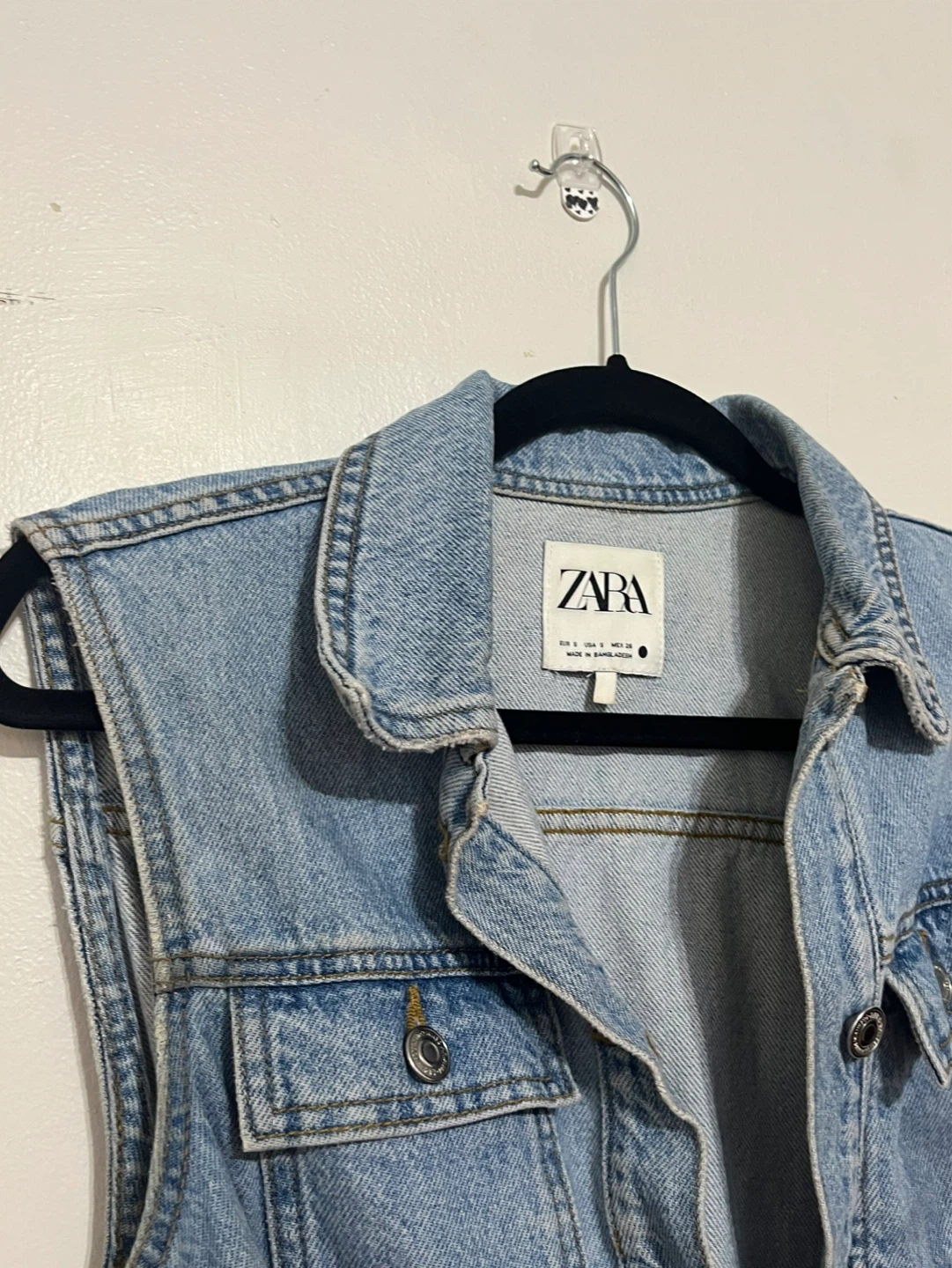 ZARA Denim Shirt Dress Size S - photo 3