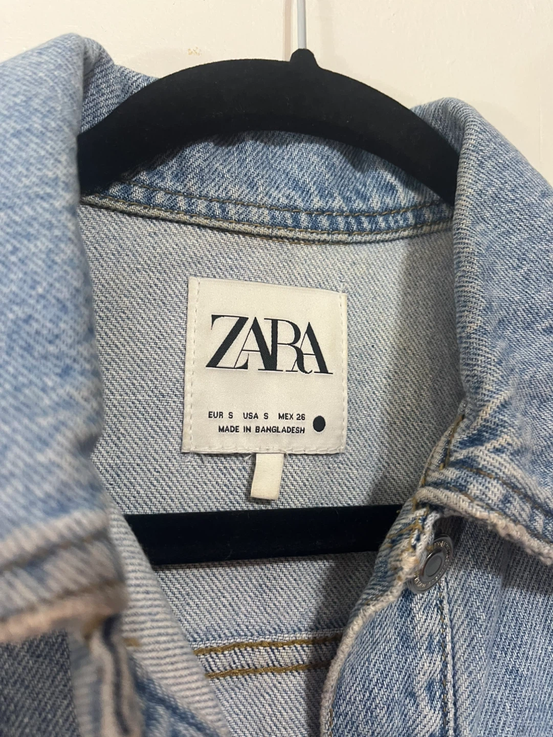 ZARA Denim Shirt Dress Size S - photo 4