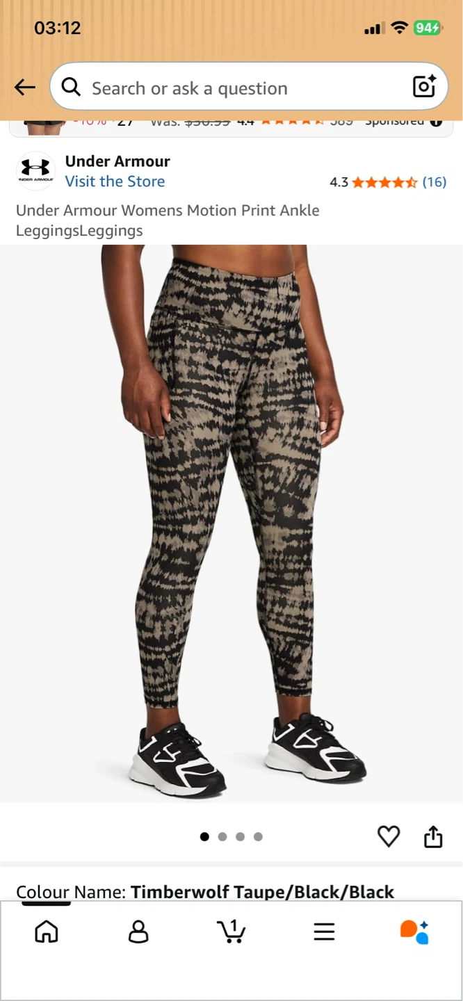 Under Armour Women's Motion Print Ankle Leggings