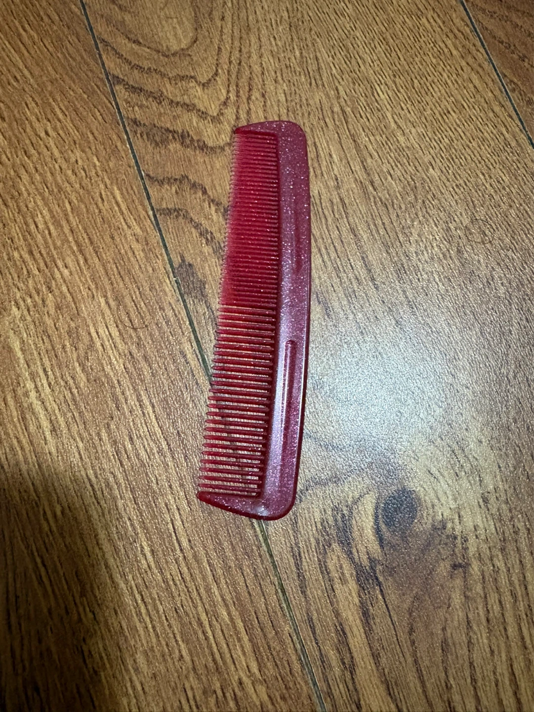 Red Plastic Comb