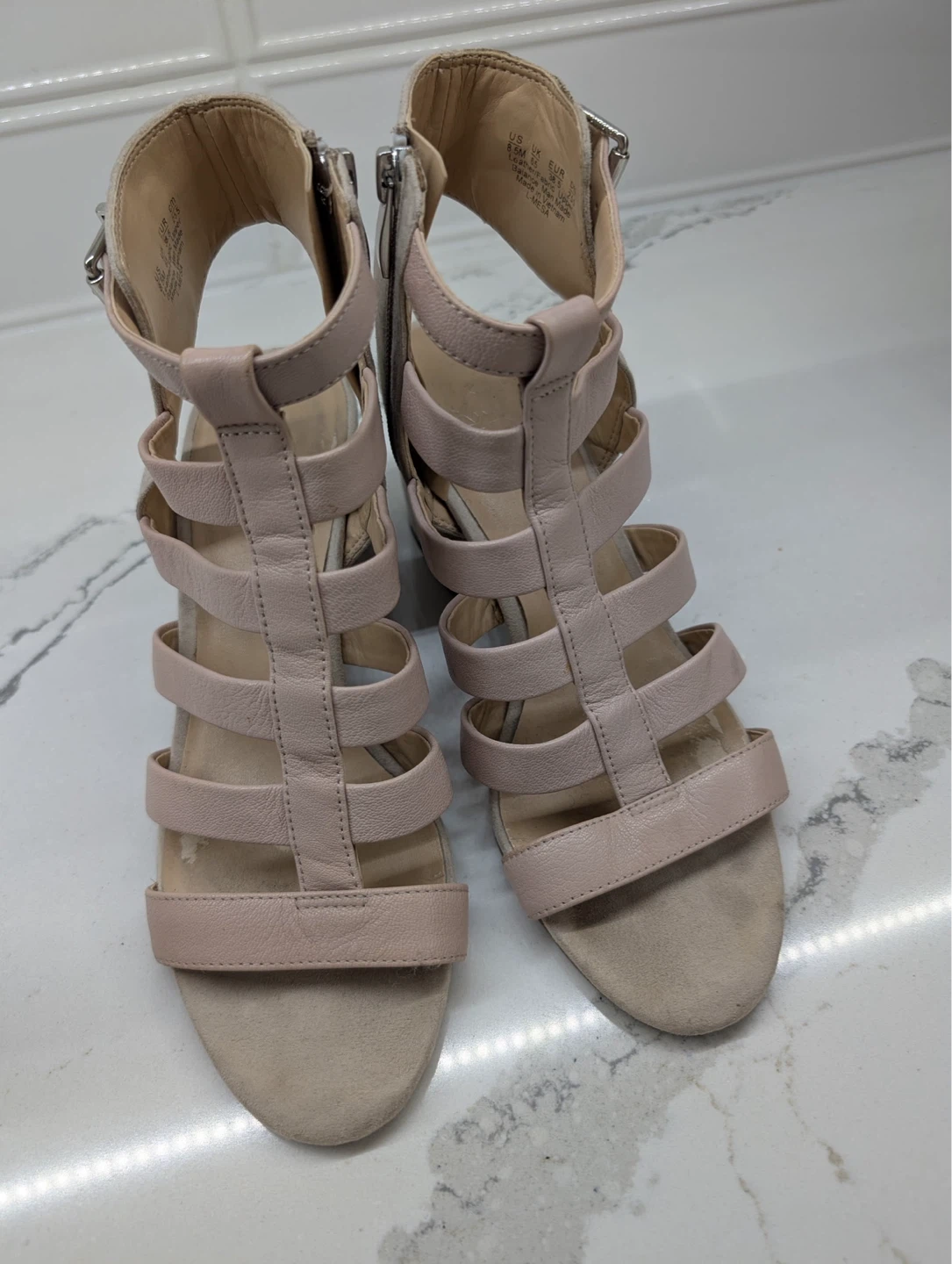 Franco Sarto Strappy Block Heel Sandals