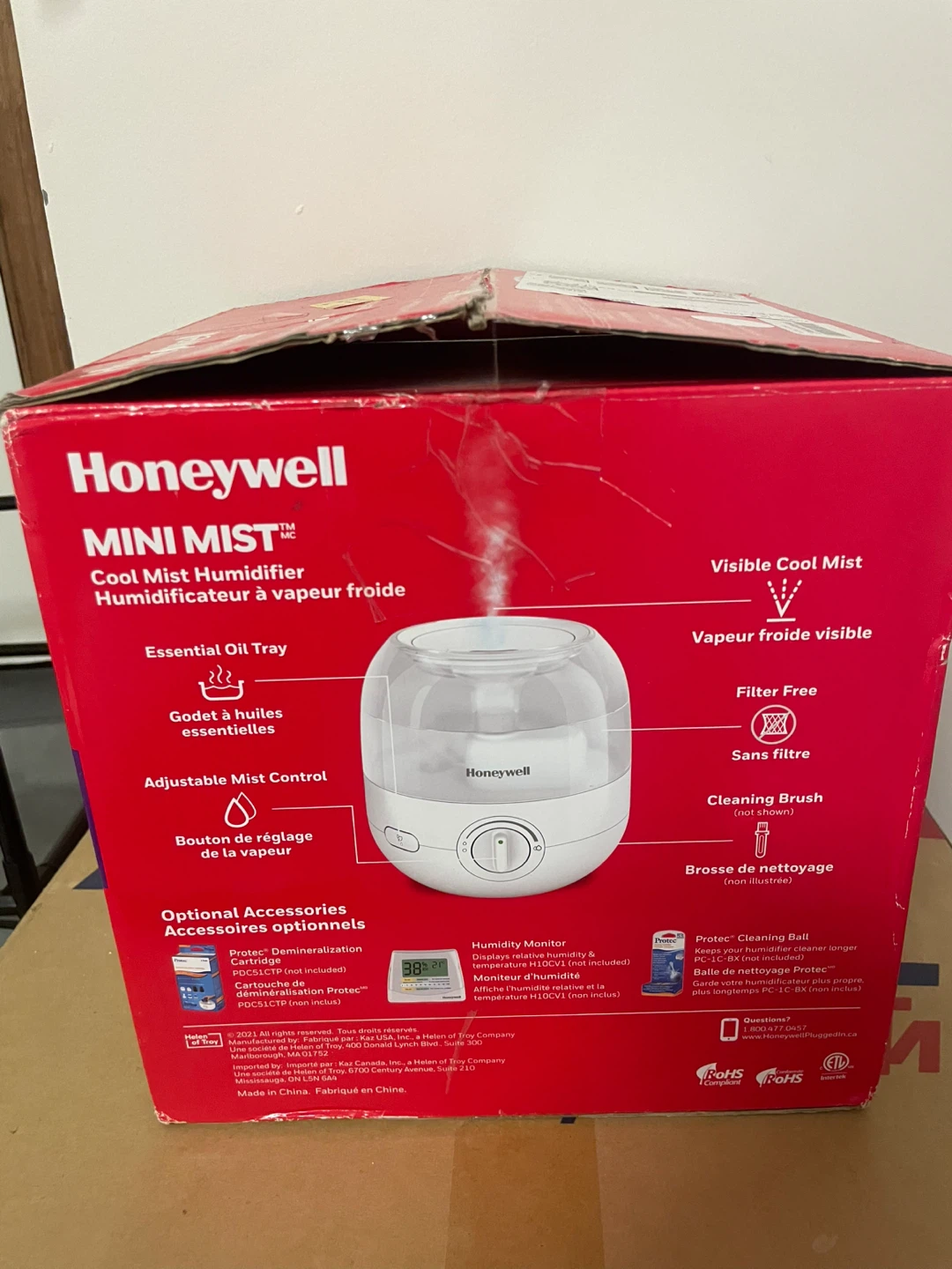 Honeywell Mini Mist Cool Mist Humidifier - photo 4