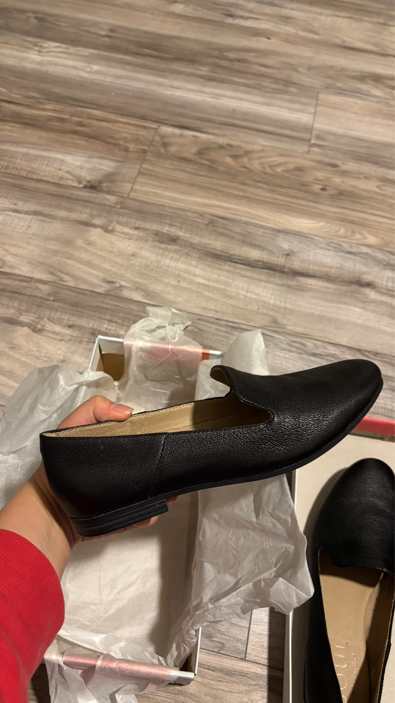 Brand New Soul Naturalizer Black Leather Loafers