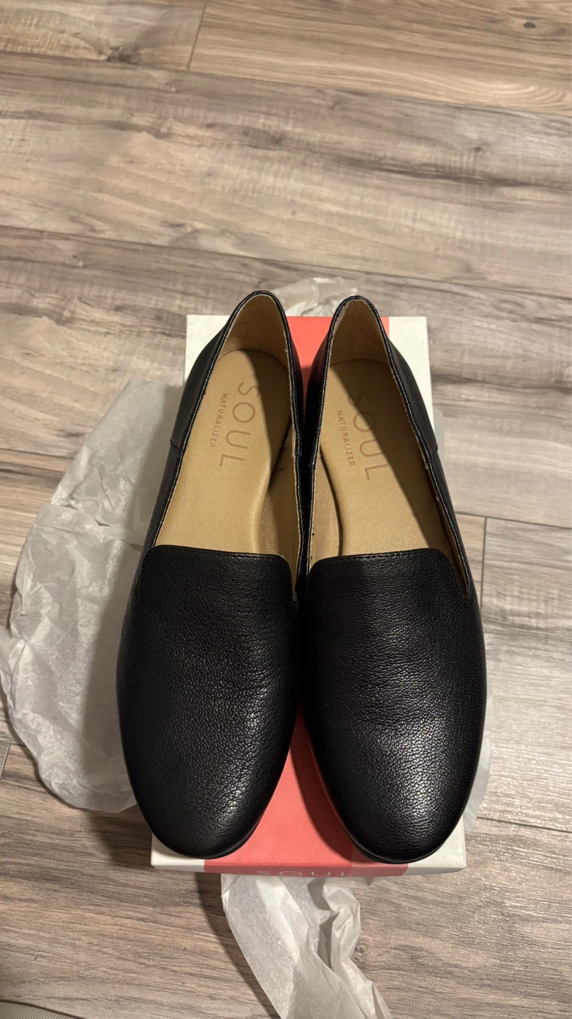 Brand New Soul Naturalizer Black Leather Loafers - photo 3