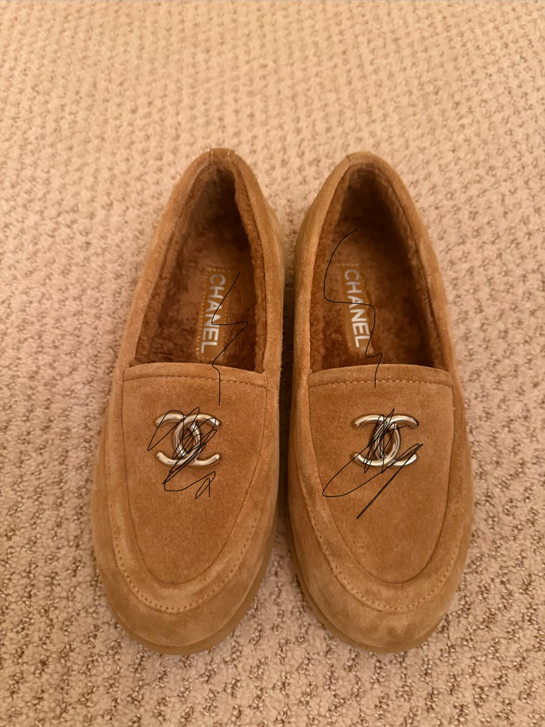 Suede Loafers Size 35C fits US 5.5