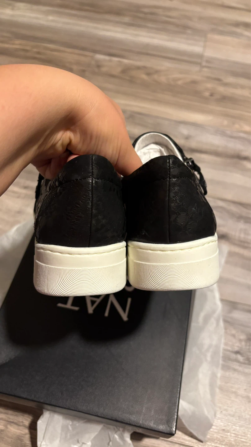 Brand New Naturalizer Black Leather Slip-On Sneakers - photo 5