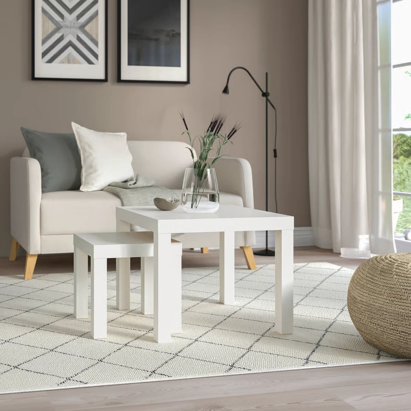 White Square Side Table - photo 5