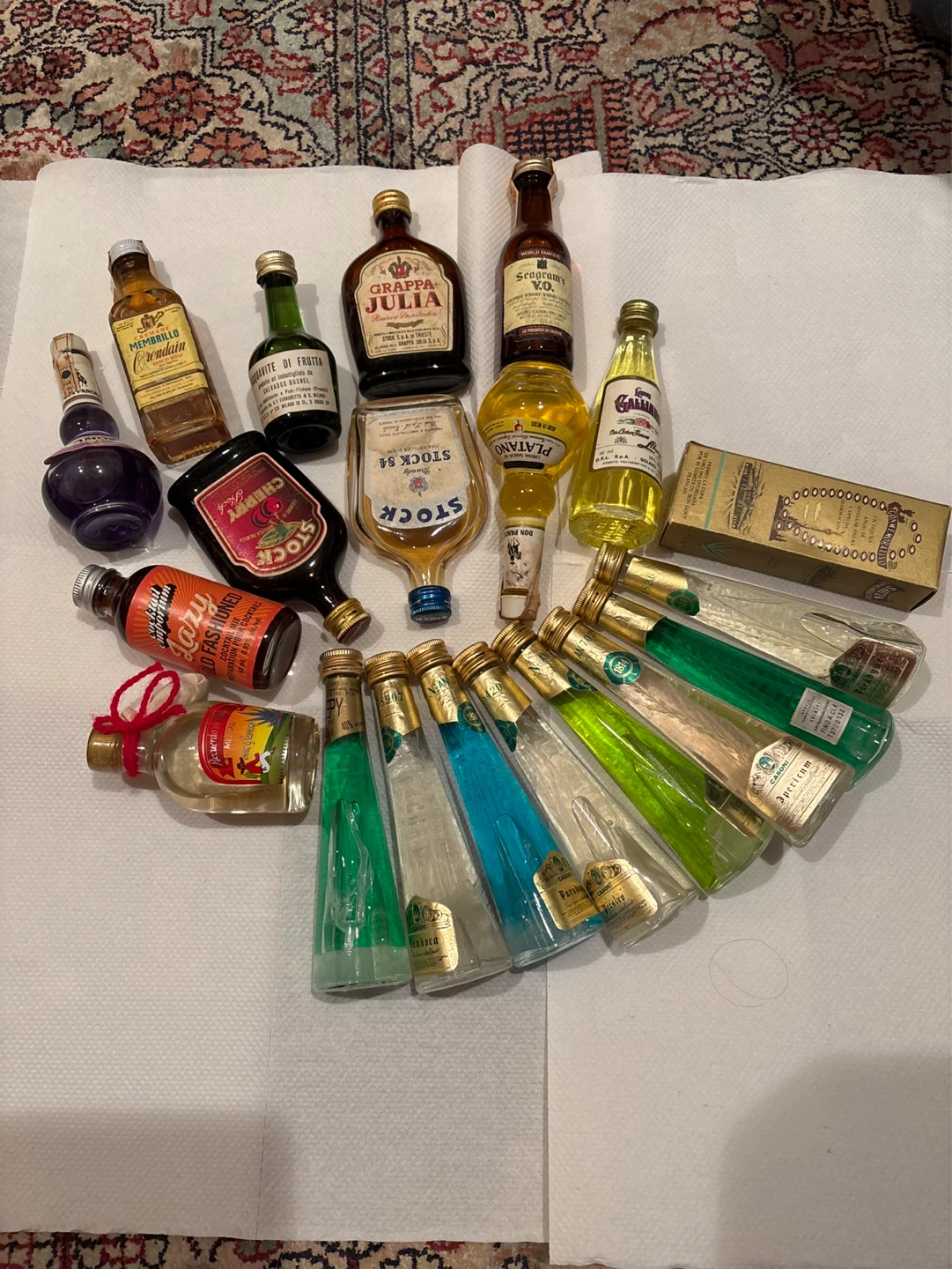 Assorted Miniature Liquor Bottles Collection