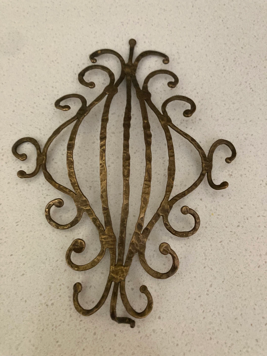 Ornate Metal Scrollwork Accent Piece