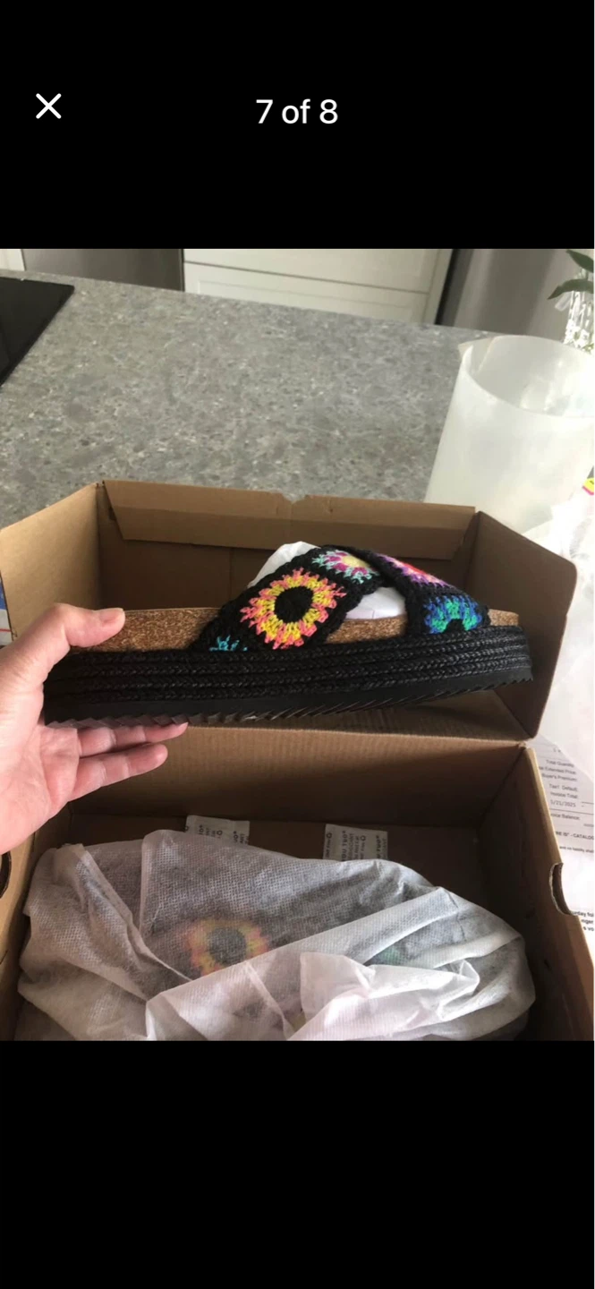 Size 10 Coutgo Women's Platform Espadrille Sandals
