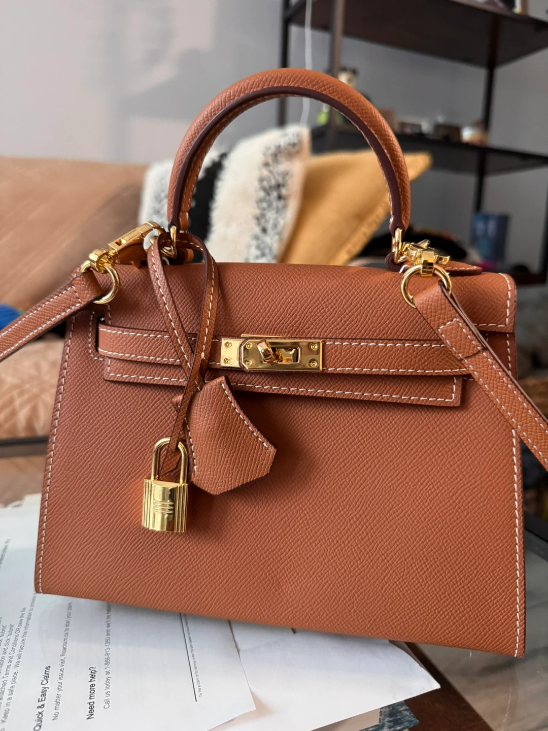 Authentic Leather Kelly Bag