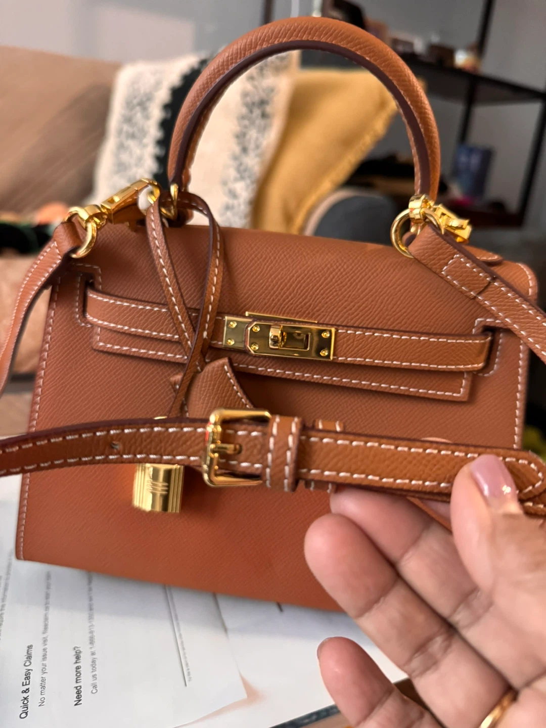 Authentic Leather Kelly Bag - photo 2