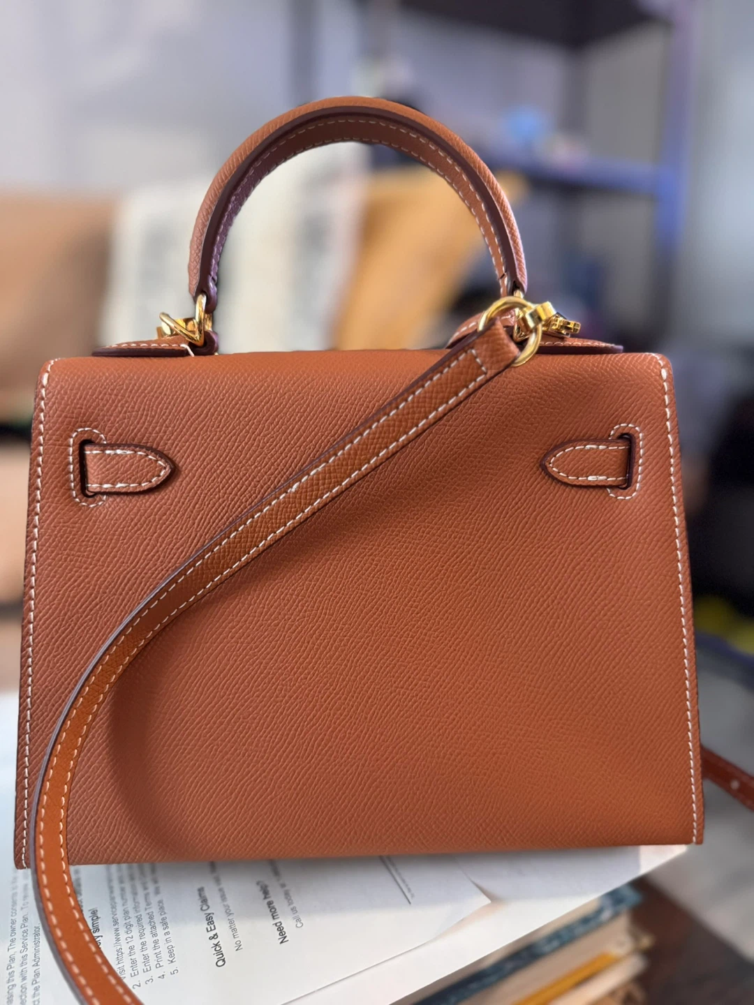 Authentic Leather Kelly Bag - photo 5