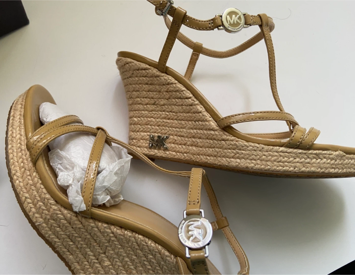 Michael Kors Tan Wedge Sandals - photo 2