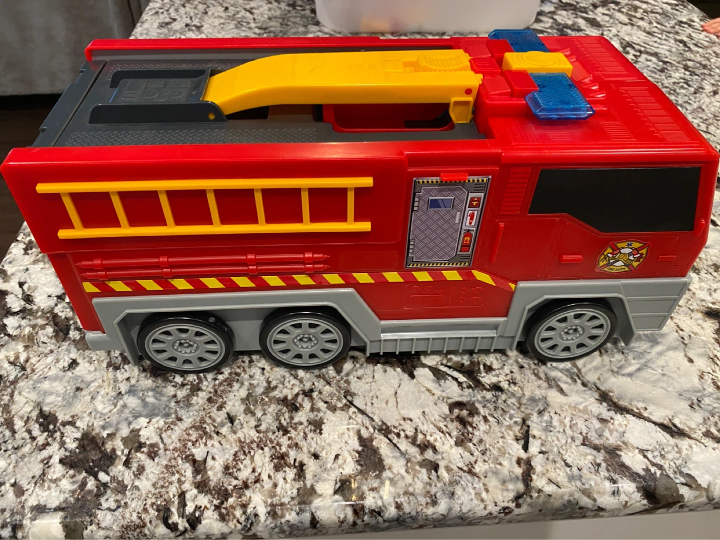 Folding Fire Station Playset with Vehicles and Accessories - photo 2