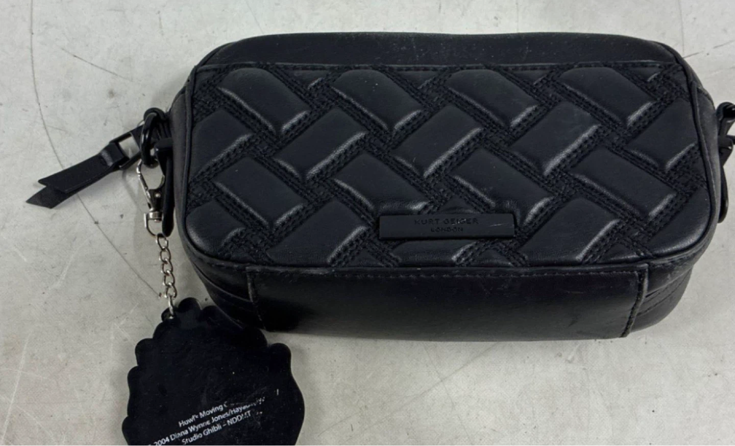 Kurt Geiger Black Quilted Leather Clutch Purse - photo 3