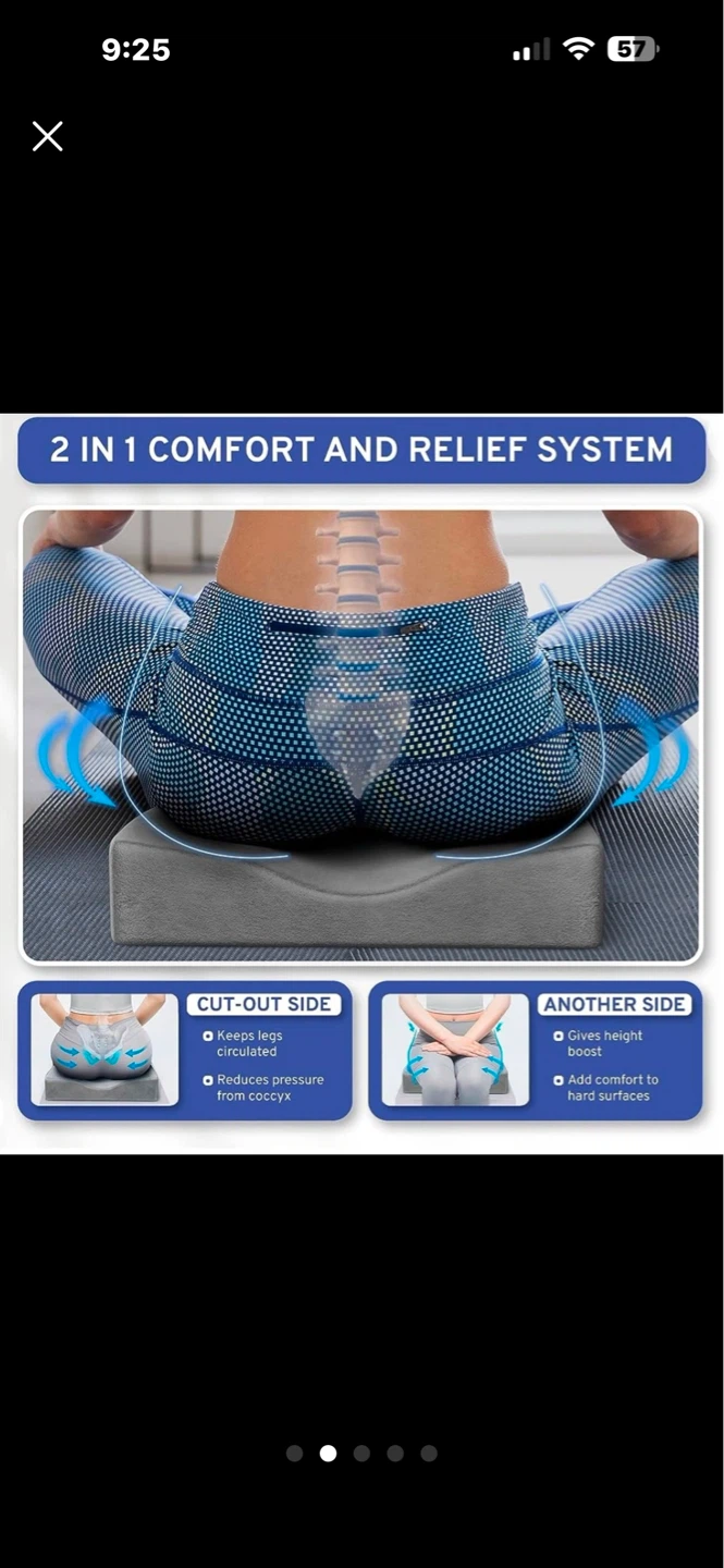 Car seat wedge cushion, orthopaedic support, new - photo 4
