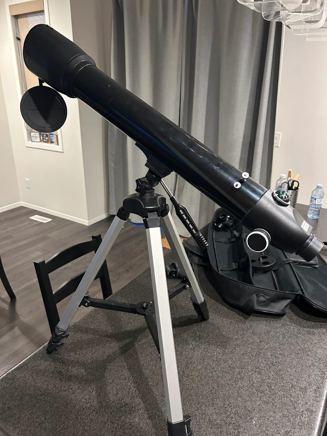 Black Telescope with Accessories