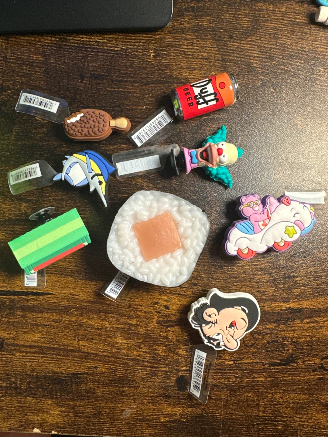 Duff Beer & Assorted Shoe Charms