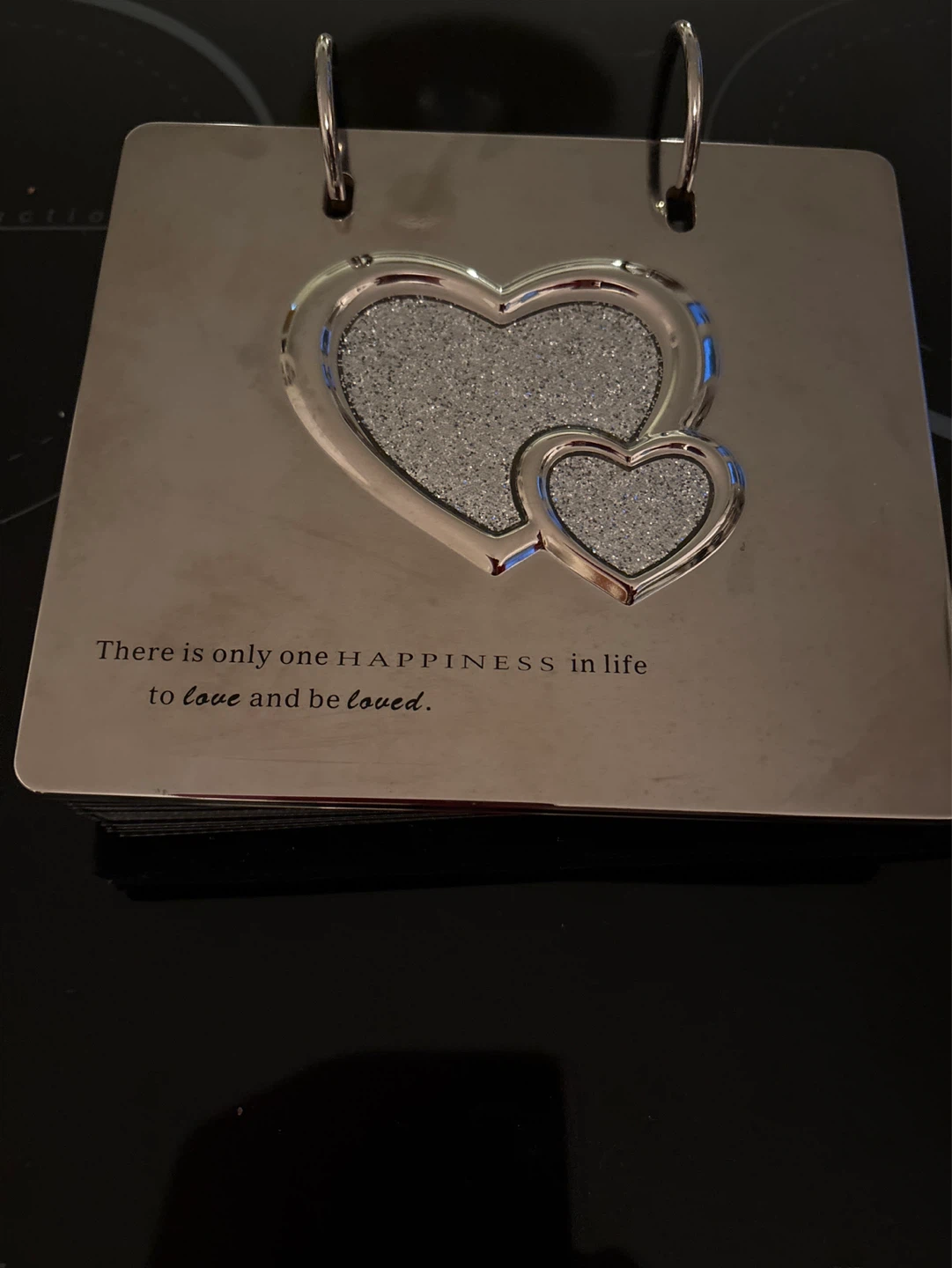 Silver Heart Photo Album / Scrapbook