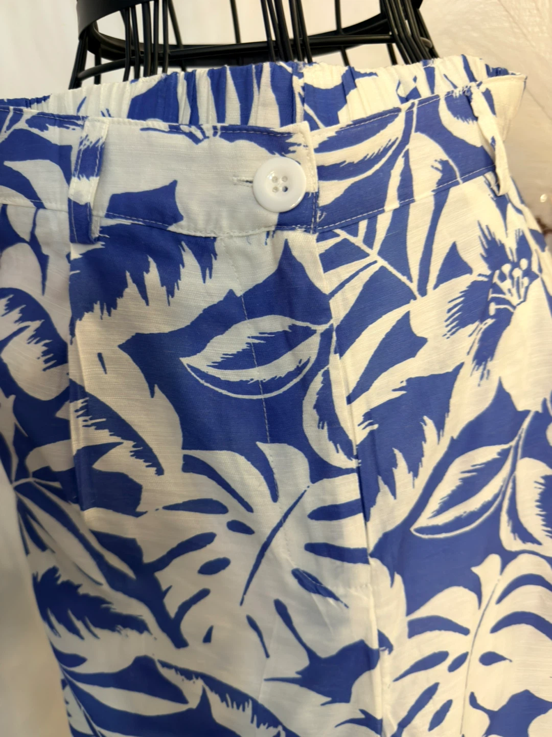 Blue & White Floral Jumpsuit- perfect for summers - photo 2