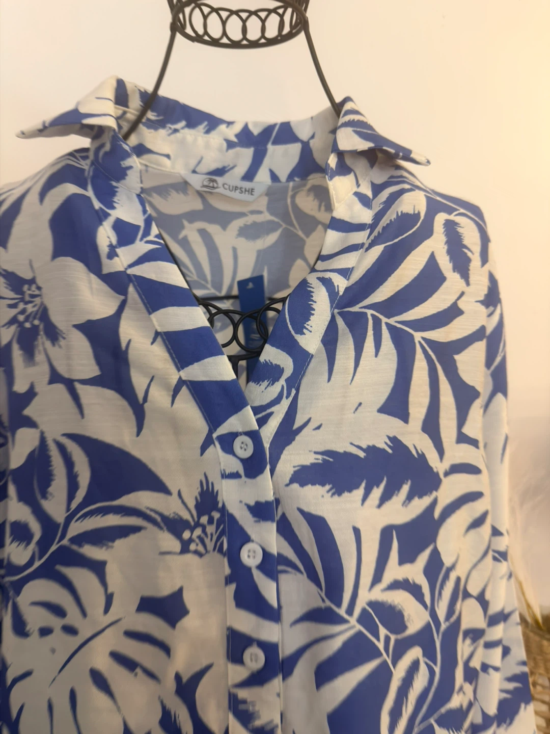 Blue & White Floral Jumpsuit- perfect for summers - photo 5