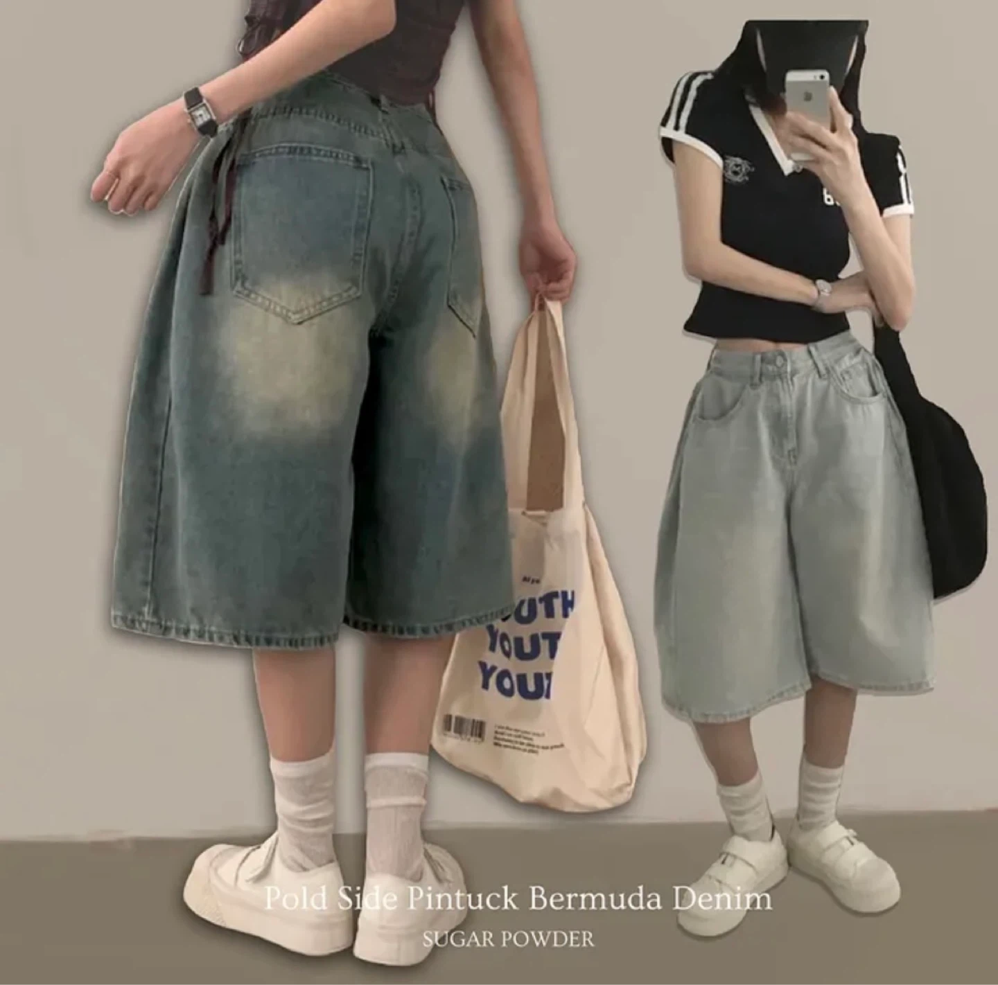 Korean bermuda short jean - photo 2