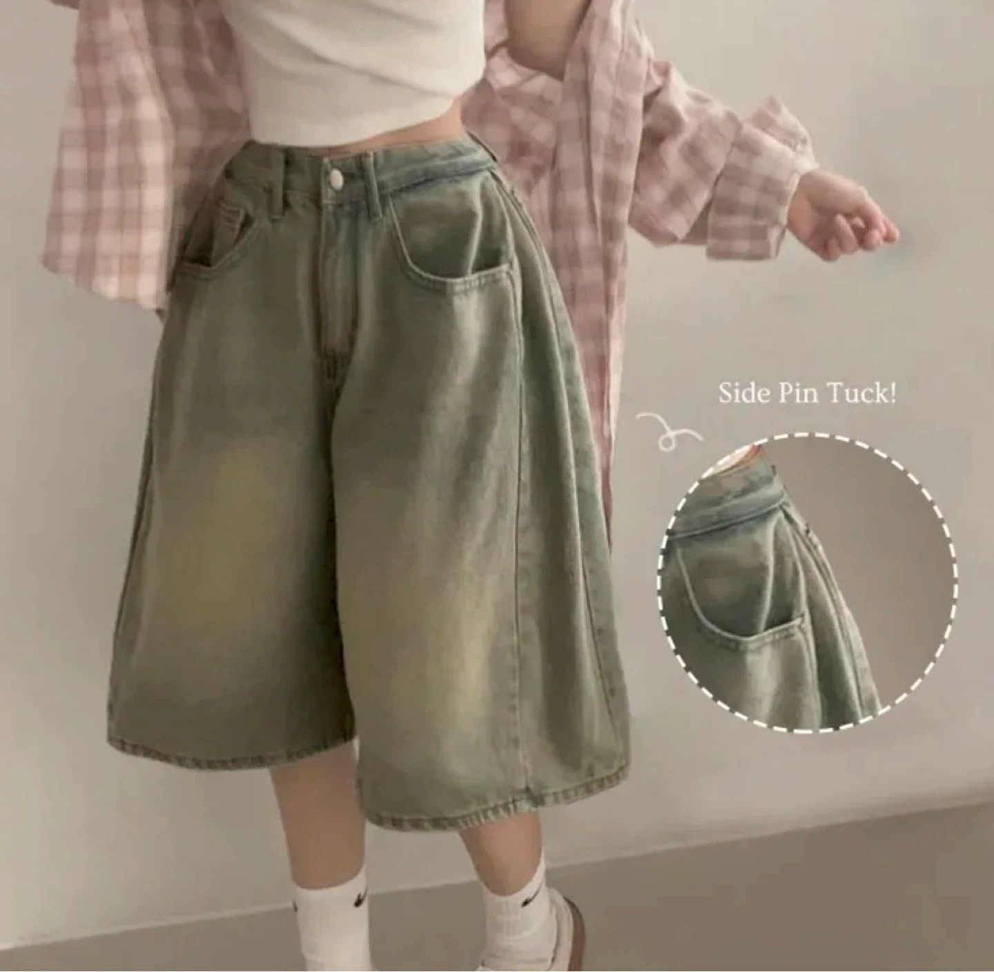 Korean bermuda short jean