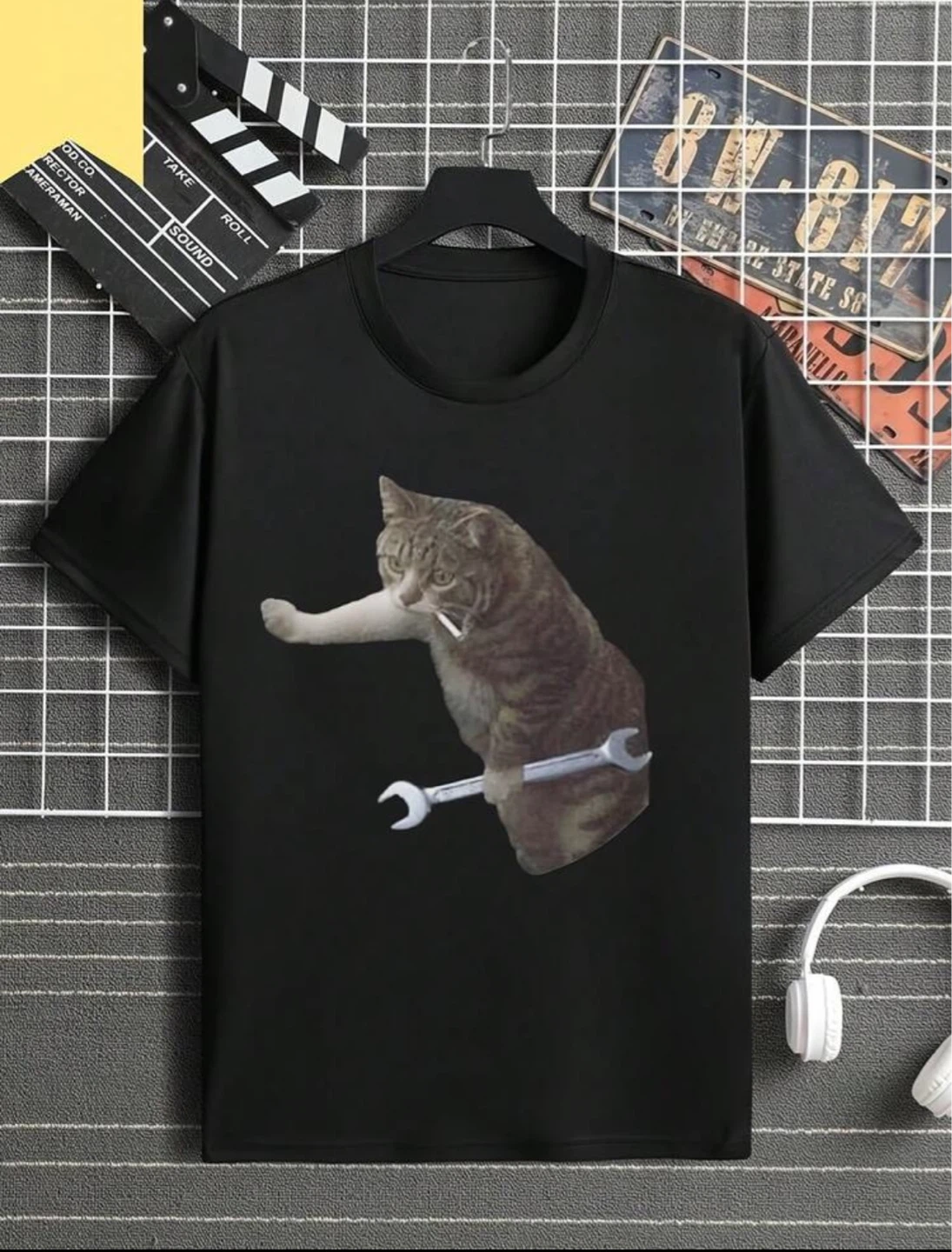 New cat print t-shirt - photo 2