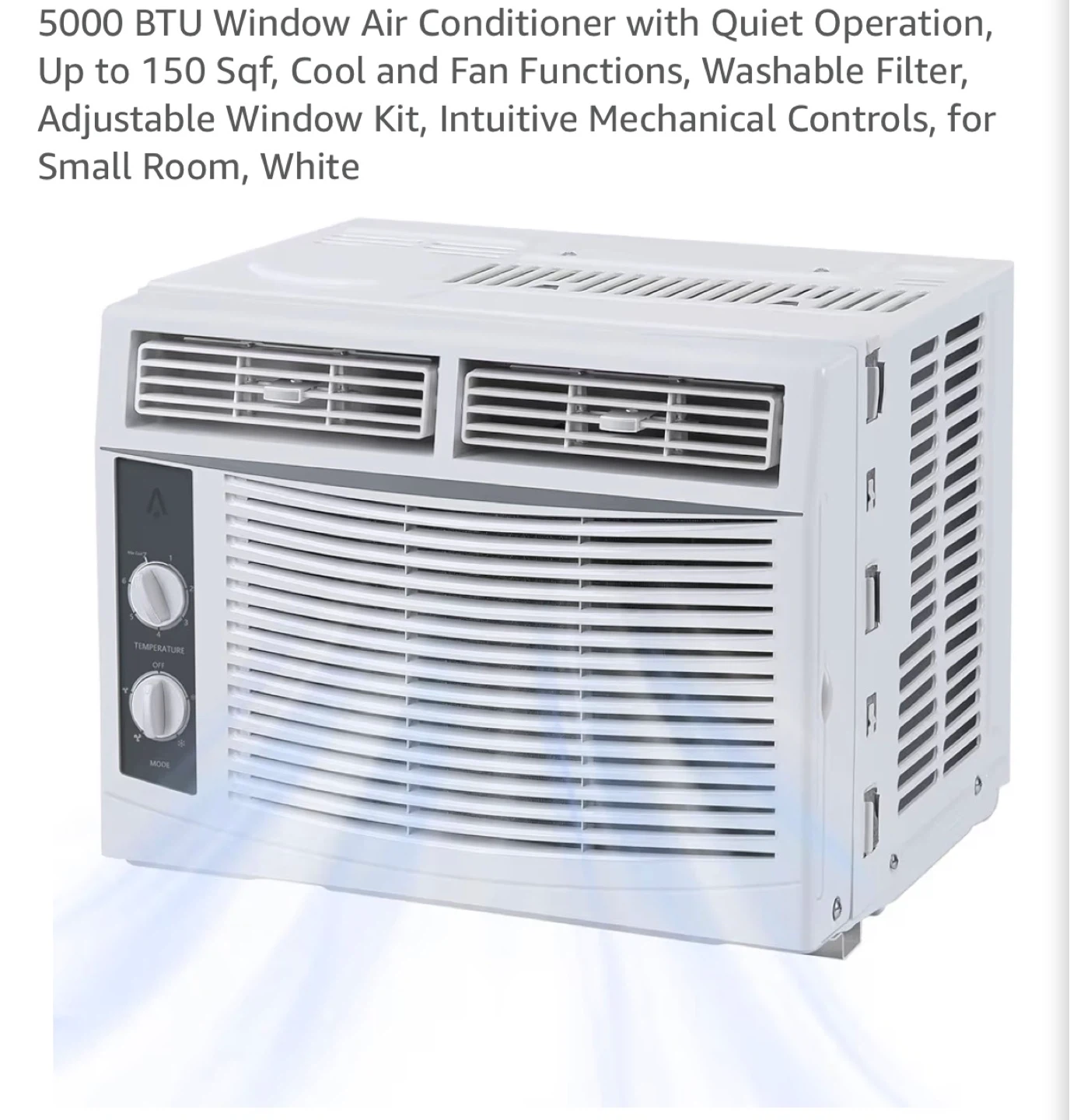 5000 BTU Window Air Conditioner - White