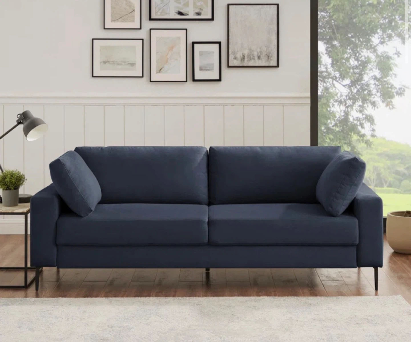 Navy Blue Sofa