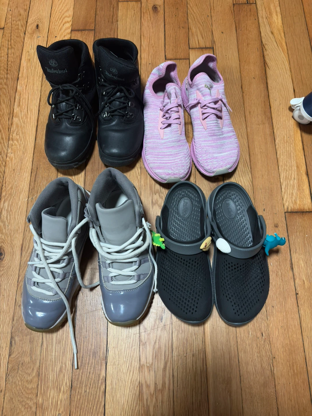 Timberland Boots, Jordan , and Crocs